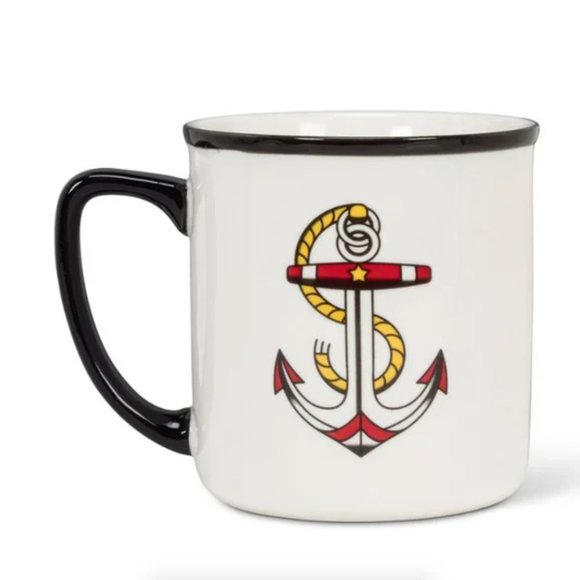 Exclusive "Dad" Tattoo Oversized Stoneware Mug - Oldschool Design - Picture 4 of 6